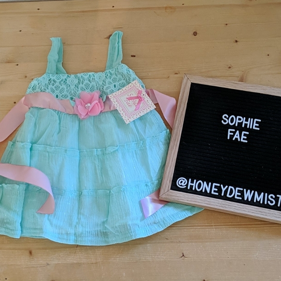 Sophie Fae Other - SOPHIE FAE NWT Bright Blue and Pink Summer Dress
